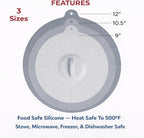 HIC Kitchen Cooking and Storage Lids, High-Heat Silicone - Image 6