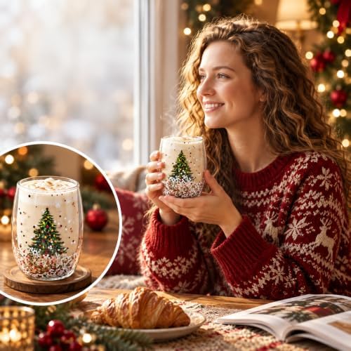 2pcs christmas mugs Coffee Cups 10oz Heat insulation and scald prevention - Image 2