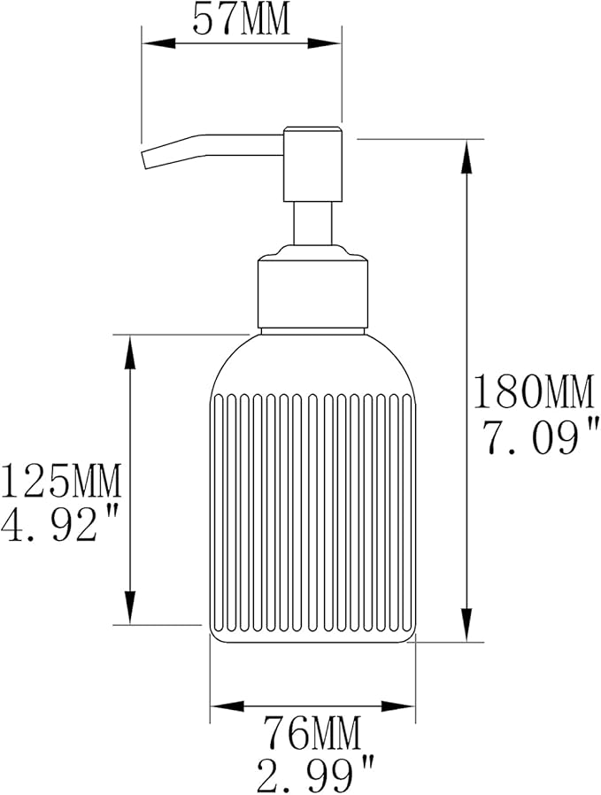 16Oz Green Glass Soap Dispenser - Image 9