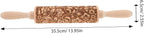 Embossed Rolling Pin for Baking Wooden Pastry Roller - Image 2