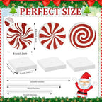 3 Pieces Christmas Table Decorations Wood Candy Set, Red Christmas Tiered Tray Decor,Rustic Candy Table Decorations for Home Tables(Cute) - Image 4