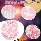600 Pack Halloween Cupcake Liners Pink Ghost Baking Cups Standard Size Muffin Liners for Halloween Party Candy Cake Decorations Supplies - Image 3