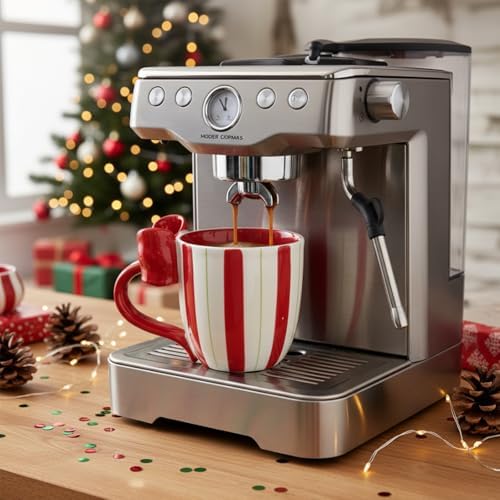 Christmas Mugs Ceramic Cute Bow Shape Coffee Mug with Handle Unique Holiday Hot Cocoa Cup Perfect for Tea & Coffee Lovers, Gifts for Family or Children, Dishwasher Safe(13 OZ) - Image 3