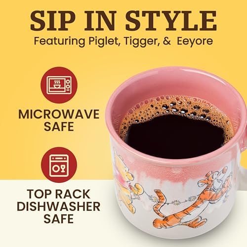 Silver Buffalo Disney Winnie the Pooh, Reactive Glaze Camper Mug, 20oz - Image 3