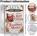 Christmas Kitchen Sign, Hot Cocoa Decor, Vintage Holiday Wall Art - Image 3