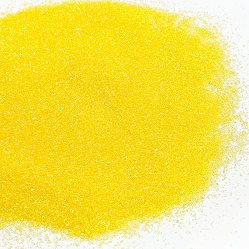 Edible Yellow Sanding Sugar Sprinkles 142g/ 5.01oz Sugar Crystals for Cake Decorating Candy Baking Decorations Ice Cream Toppings and Cookie Decorating for Valentines Halloween Christmas - Image 5