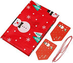 Giant Christmas Red Snowman Plastic Gift Bag (36"x44") - Jumbo Celebration Bag With Tag Card for Large Gifts - 1 PC - Image 3