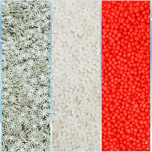 Confect Christmas Sprinkles | Red, White, Green, Holly Green & Grey Mix | Edible Holiday Sprinkles for Cakes, Cupcakes & Cookies | Festive Baking Decoration- 5 Oz - Image 7