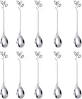 AnSaw Elegant Silver Leaf Coffee Spoons by AnSaw