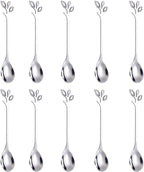 AnSaw Elegant Silver Leaf Coffee Spoons by AnSaw