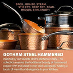 Gotham Steel Hammered 15 Pc Ceramic Cookware Set Nonstick, Induction Pots and - Image 6