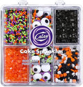 Halloween Sprinkles Edible, 5oZ Fall Eyeball Sprinkles for Cake Decorating with White Black Orange Confetti Nonpareils Jimmies and Sugar, Cupcakes Cookie Ice Cream Baking Toppings by Kercky