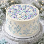 Snowflake Sprinkles Blue & White & Purple Christmas Sprinkles Mixed size snowflake Stars Jimmies CakeCookie Decorating Perfect for Wedding Party Valentine Halloween Christmas Supplies 4.58OZ - Image 4