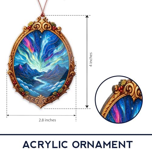 Christmas Ornament 2026 - Vintage Christmas Ornament - Acrylic Xmas Ornaments - Art Ornament - Christmast Ornaments 2026 - White Elephant Gifts -RUSATEN Northlight - Image 2