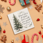 Christian Christmas Decor, Christmas Tree Bible Verse Wooden Sign - Image 4