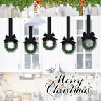 Retrowavy 12 Pcs Small Christmas Kitchen Cabinet Wreaths with Ribbon - Image 4