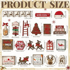 CroBlissful 23 Pcs Christmas Tiered Tray Decor Set, Christmas Table Decor - Image 2