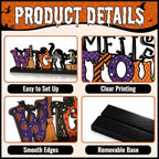 Hocus Pocus Decor, Halloween Decorations Indoor Wooden Table Sign - Image 4