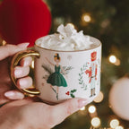 Sweet Water Decor Nutcracker Coffee Mug, 14oz China Christmas Mug with Gold Handle, Large Holiday Winter Cup for Coffee, Tea & Hot Chocolate, Stocking Stuffer Gifts for Women - Image 4
