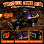 5 Inch Halloween Vintage Metal Truck Tiered Tray Decor - Image 2