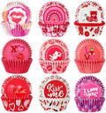 SANNIX 450pcs Valentine's Day Cupcake Liners, Red Pink Love Baking Cups Cupcake Wrappers Paper Wraps Muffin Liners for Valentines Day Wedding Birthday Party Candy Cake Decorations Supplies by SANNIX
