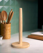 KitchLife Wooden Paper Towel Holder Countertop, Fits Jumbo Roll - Image 9