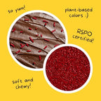 Supernatural Richest Red Softies, Dye-Free, Made By Moms, Vegan Topper 16oz - Image 4
