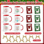 LemonRoad 12 Sets Christmas Coffee Mugs with Mug Boxes 12 oz - Image 2