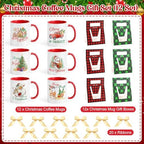 LemonRoad 12 Sets Christmas Coffee Mugs with Mug Boxes 12 oz - Image 2