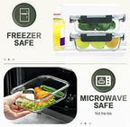 KOMUEE 30 Pieces Glass Food Storage Containers Set, Glass Meal Prep Containers - Image 4