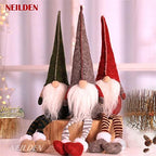 BWFY 3pcs new Christmas Decoration Long Legs Rudolph Doll Christmas Children Gift Hotel mall Window Decoration - Image 6