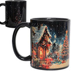 Kmiles Heat Changing Christmas Tree Snowman Mug Colour Changing Magical Coffee/Tea Cup 12 Oz, Blue/Red/White, Wonderful Christmas Gifts. by Kmiles