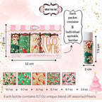 Confect Christmas Sprinkles | Christmas Sprinkles - Green White Gold Red Pearls I Christmas Tree Stocking & Snowflakes for Dessert Decorating- 5 Oz - Image 4