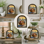 Christmas Gift Sleigh Arched Table Sign, Farmhouse Shelf Decor - Image 5