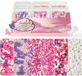 HUEBEATY Puppy Dog Sprinkles with Bone, Pink Purple Cake Sprinkles, 180g by Unknown