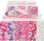 HUEBEATY Puppy Dog Sprinkles with Bone, Pink Purple Cake Sprinkles, 180g by Unknown