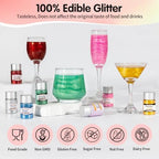 Edible Black Glitter,Cake Decorating,Cupcakes Topper,Black Shimmer Powder - Image 3