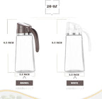 Marbrasse Auto Flip Olive Oil Dispenser Bottle, 20 OZ Leakproof Condiment - Image 2
