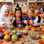Manvscakes Sprinkles- Edible Cake and Cupcake Sprinkles with Assorted Shapes and Sizes for Parties, Metallic Sprinkle Mix for Cookies, Ice Cream, Cake and Cupcake Decorating, 4 oz (Halloween Party) - Image 6