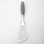 304 Stainless Steel Fish Spatula, Non-Slip Ergonomic Handle Slotted Spatula - Image 4