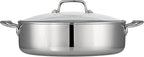 Tramontina Tri-Ply Clad Stainless Steel 6-Quart Braiser Pan - Image 3
