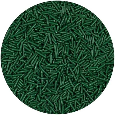 Green Sprinkles Jimmies 1.98 Pounds Container, Sprinkles For Cake Decorating, Cake Sprinkles, Sprinkles For Baking, Ice Cream & More, The Hampton Candy Company - Image 3