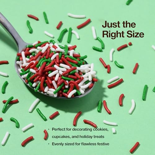 Christmas Sprinkles for Baking, 10 oz – Holiday Cookie Decorations - Image 5