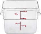 Cambro 12SFSCW135 Camwear Polycarbonate Square Food Storage container, 12 Quart - Image 3