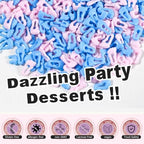 Pink and Blue Cake Sprinkles with Baby Feet, Gender Reveal Sprinkles, 180g - Image 4