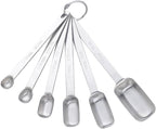 DOCBLACK 6PCS Measuring Spoons Set, Premium Heavy Duty Stainless Steel Metal by BOCBLACKKITCHENACCESSORIES