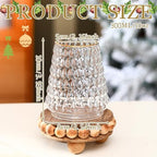 Didaey 4 Pcs Christmas Tree Glass Cups 10 oz for Coffee Tea Milk - Image 2