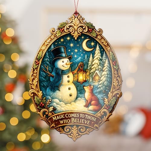 Christmas Ornament 2026, Snowman Ornaments for Tree, Snowman Christmas Decorations, White Elephant Gifts, Xmas Tree Funny Decoration - Image 5