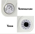 Lily's Home - 9.5 Inch x 12.5 Inch - Retro Kitchen Wall Clock, Vintage Wall - Image 6