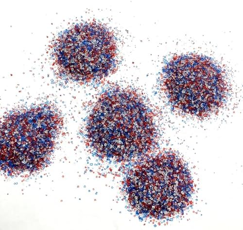 Edible Red White and Blue Sanding Sugar Sprinkles 142g/ 5.01oz Patriotic Sugar Crystals for cake decorating Ice Cream Toppings and Cookie Decorating for Independence Day - Image 5